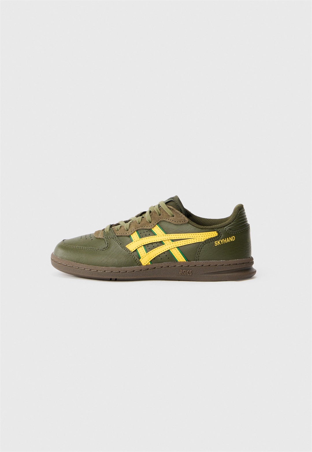 ASICS SportStyle SKYHAND OG UNISEX - Sneaker low - olive/tai chi yellow/oliv