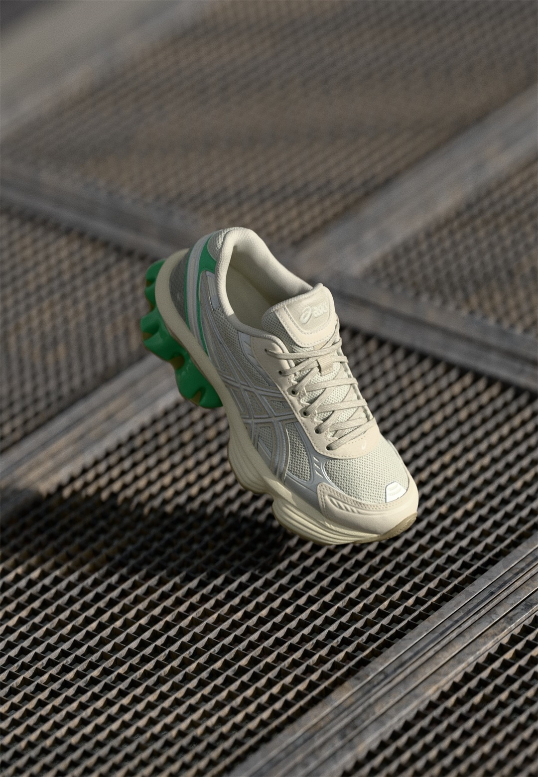 ASICS SportStyle GEL KINETIC FLUENT UNISEX - Sneaker low - smoke grey/pure silver-coloured/offwhite