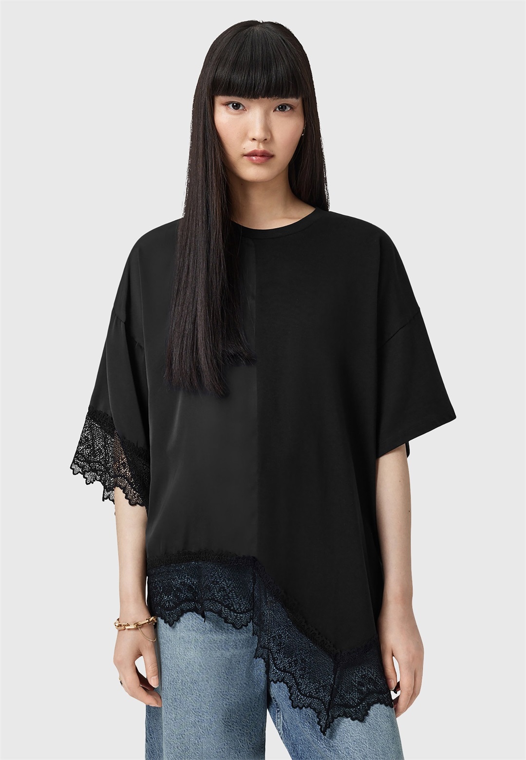 AllSaints LENNY - T-Shirt print - black/schwarz