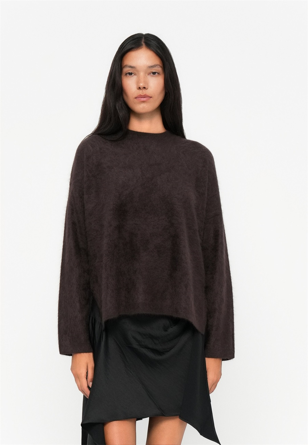 AllSaints REBEL CREW NECK - Strickpullover - oxblood red/dunkelbraun