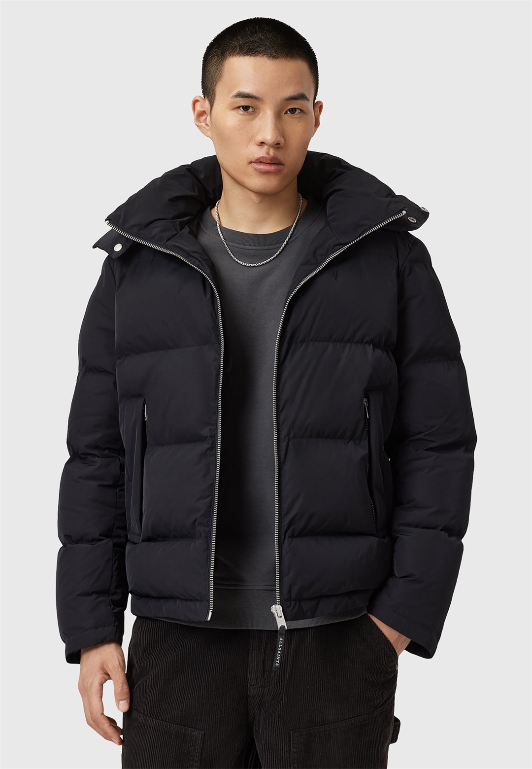 AllSaints MARLO PUFFER - Winterjacke - onyx black/schwarz