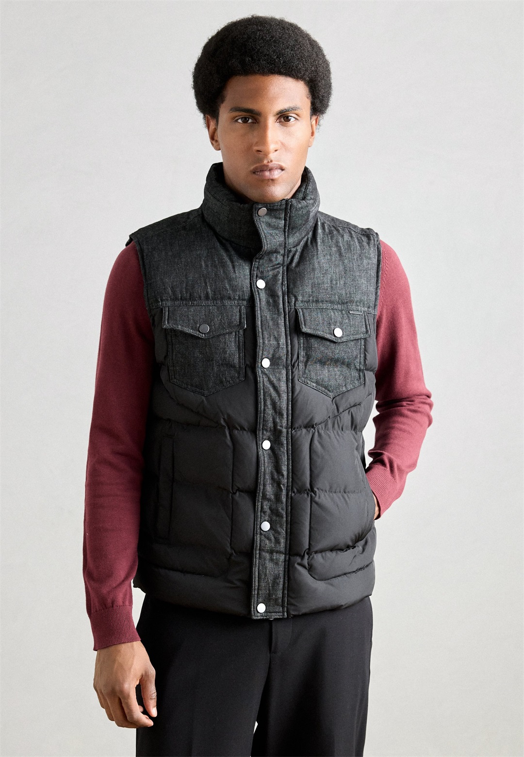 Antony Morato REGULAR FIT - Weste - black/schwarz