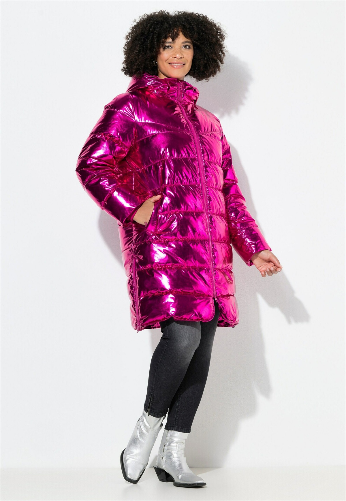 Angel of Style Wintermantel - hibiscus pink/pink