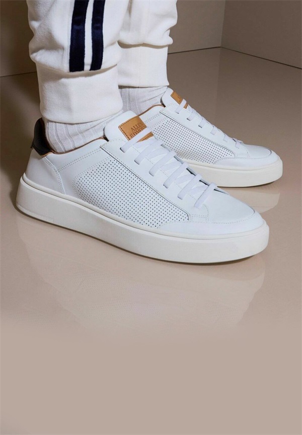 Allen Edmonds OLIVER STRETCH - Sneaker low - white leather/weiß