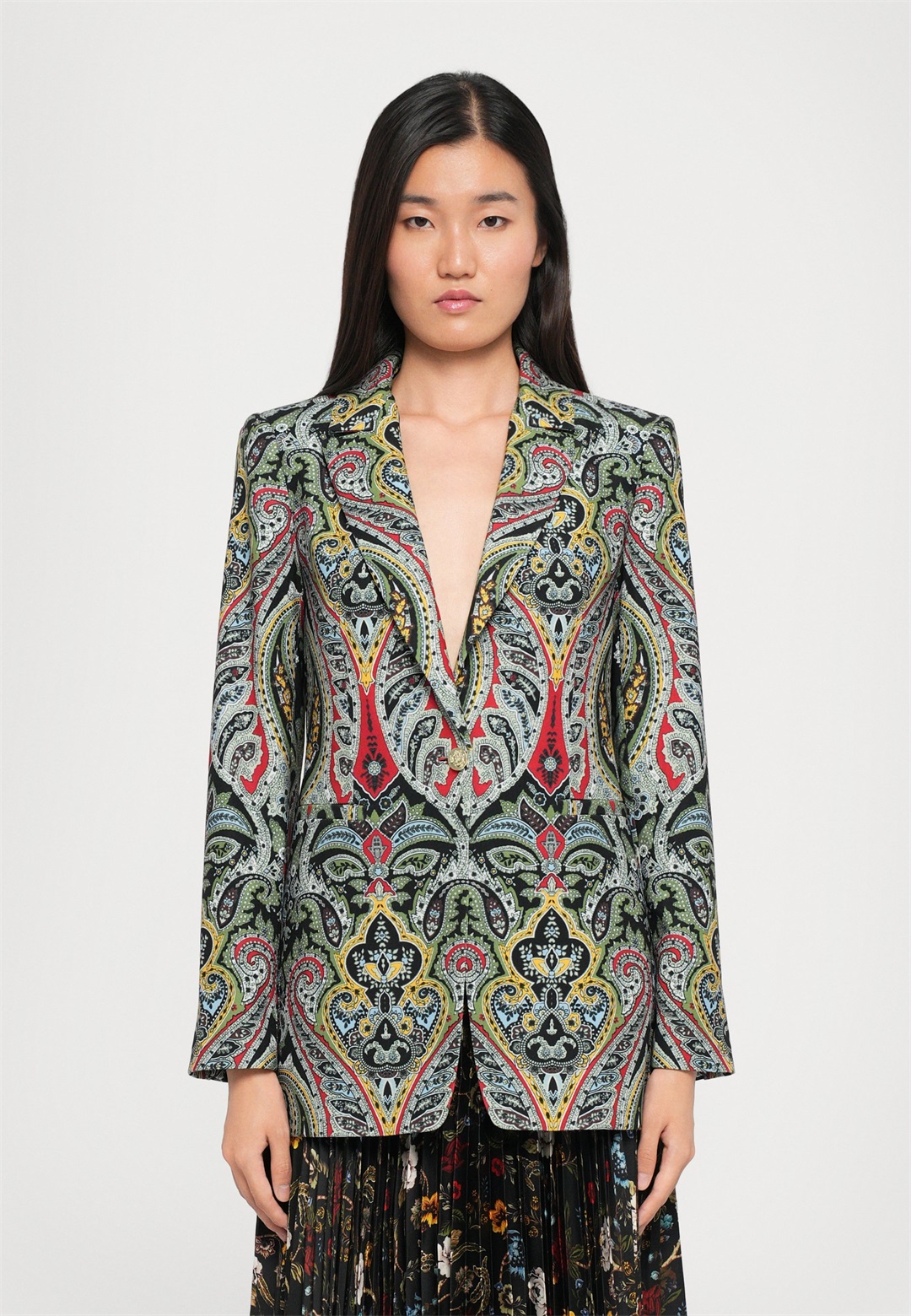 Alice + Olivia BREANN LONG FITTED - Blazer - multi coloured/mehrfarbig