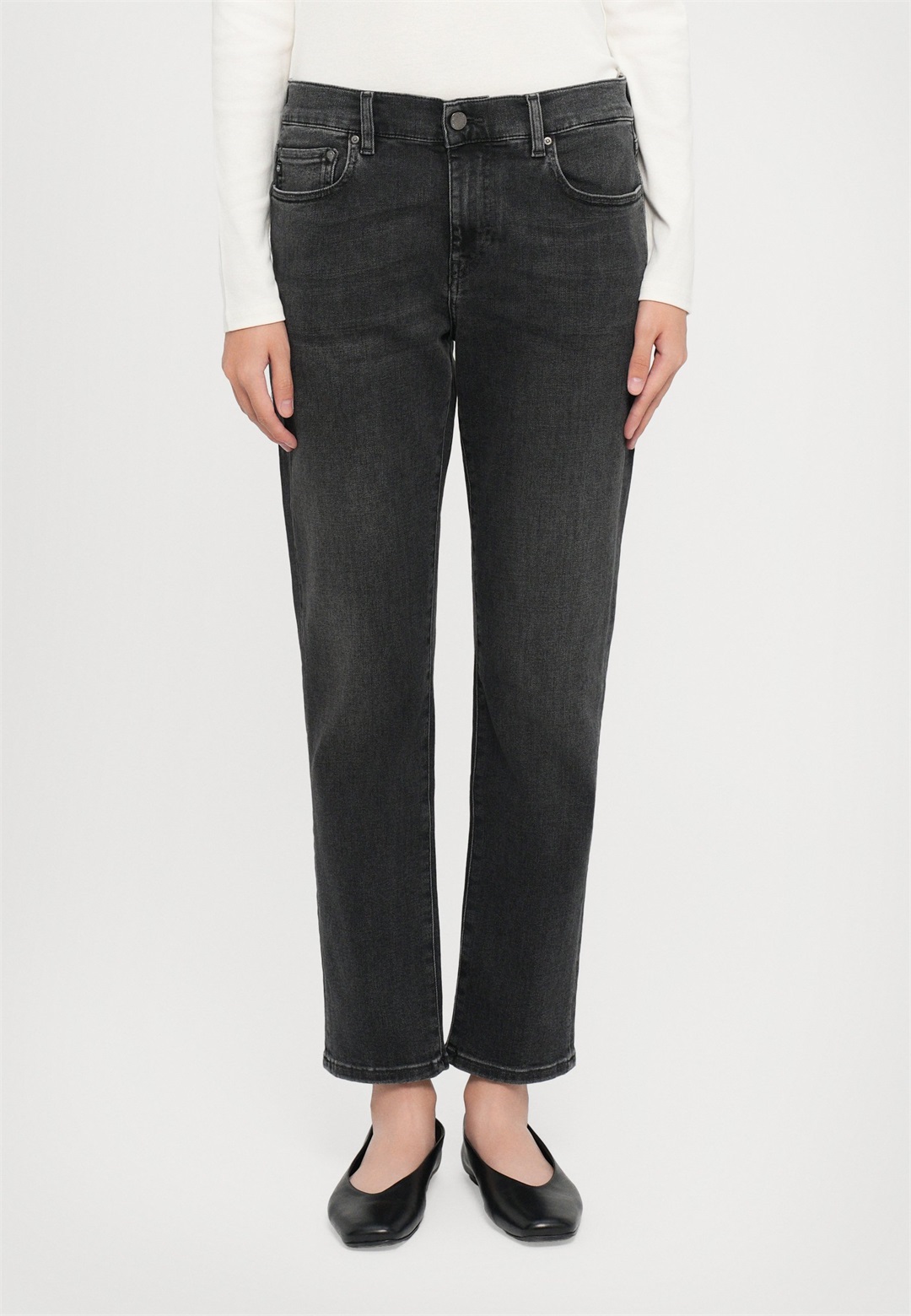 AG Jeans EX-BOYFRIEND SLIM SLOUCHY - Jeans Slim Fit - charcoal/grey denim