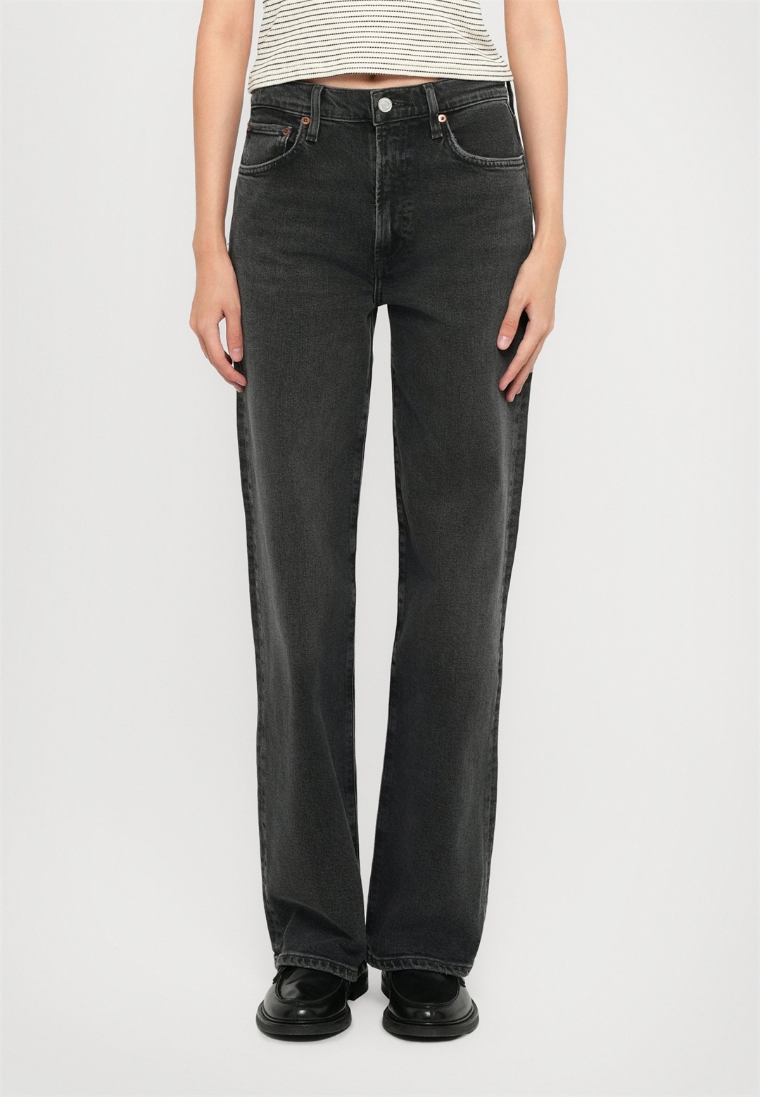 Agolde HARPER - Jeans Relaxed Fit - rads/black denim