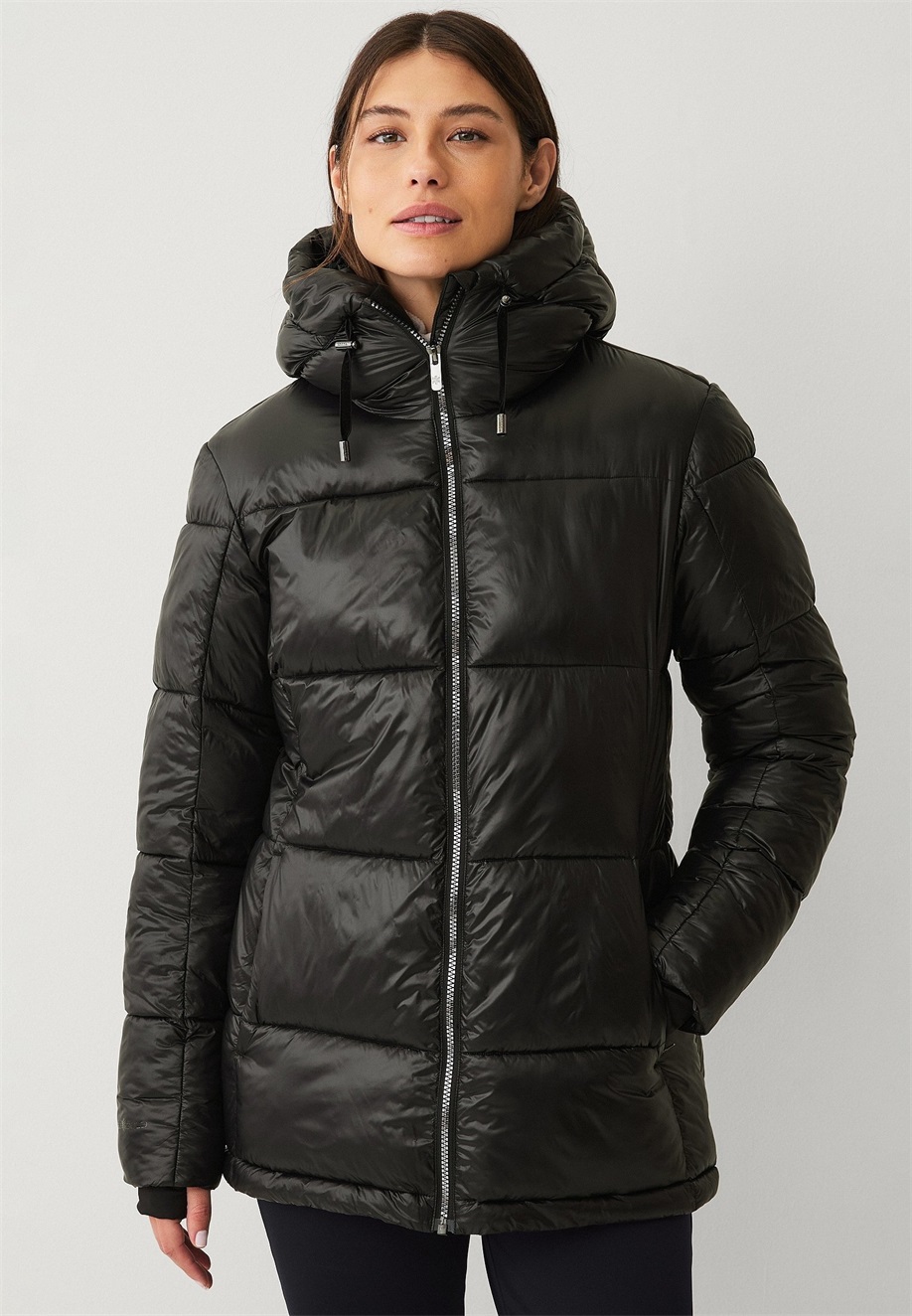 Áhkká Wintermantel - schwarz