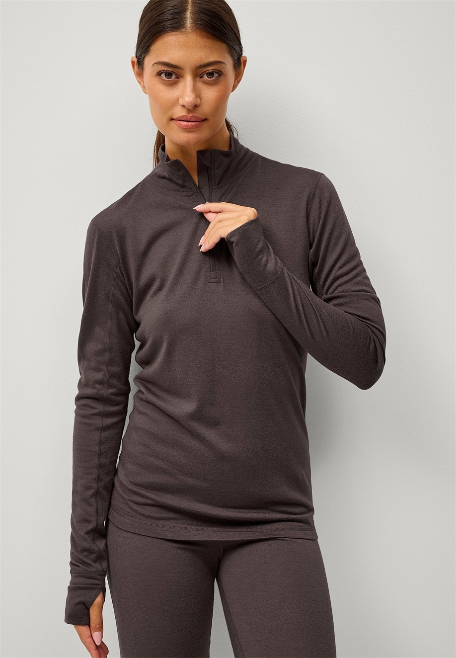 Áhkká Unterhemd/-shirt - dunkelbraun