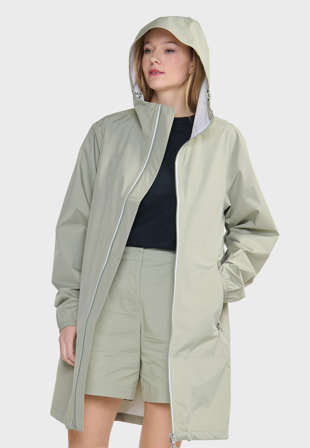 Aigle RAINPACK 90 - Parka - celadon green/grün-meliert