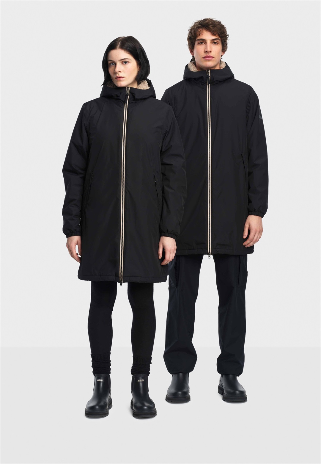 Aigle UNISEX - Regenjacke / wasserabweisende Jacke - black/schwarz