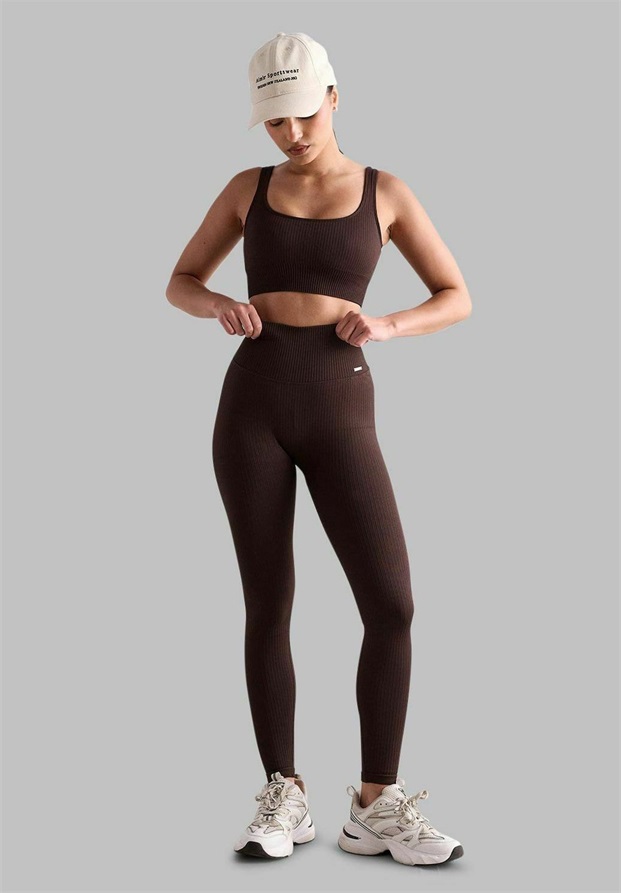 aim’n® RIBBED SEAMLESS - Tights - Cacao/braun