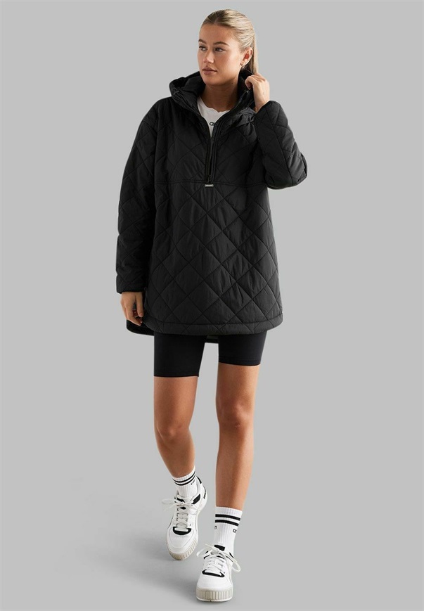 aim’n® OVERSIZED QUILTED ANORAK - Wintermantel - black/schwarz