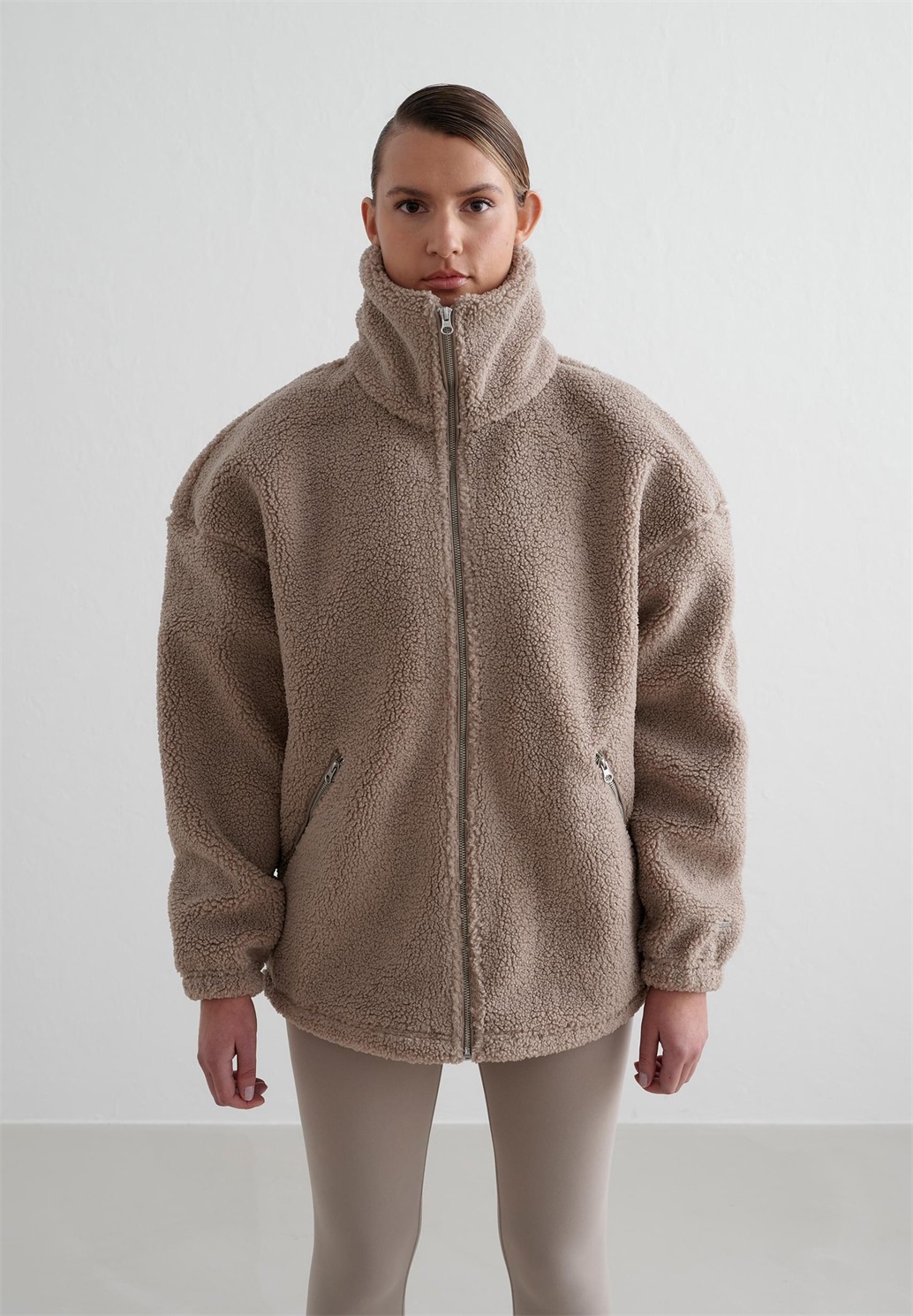 aim’n® Fleecejacke - dark clay/braun