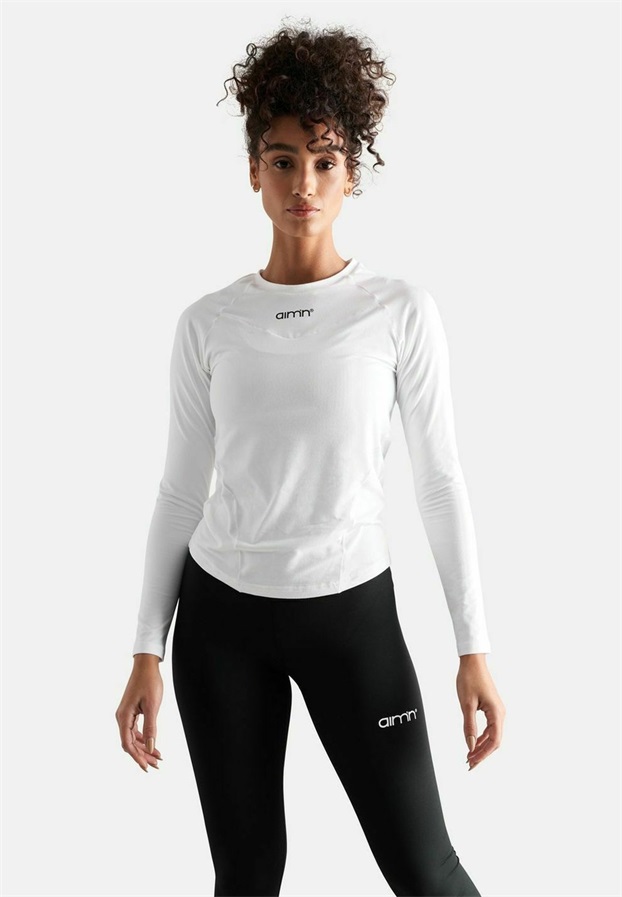 aim’n® SOFT BASIC - Langarmshirt - white/weiß