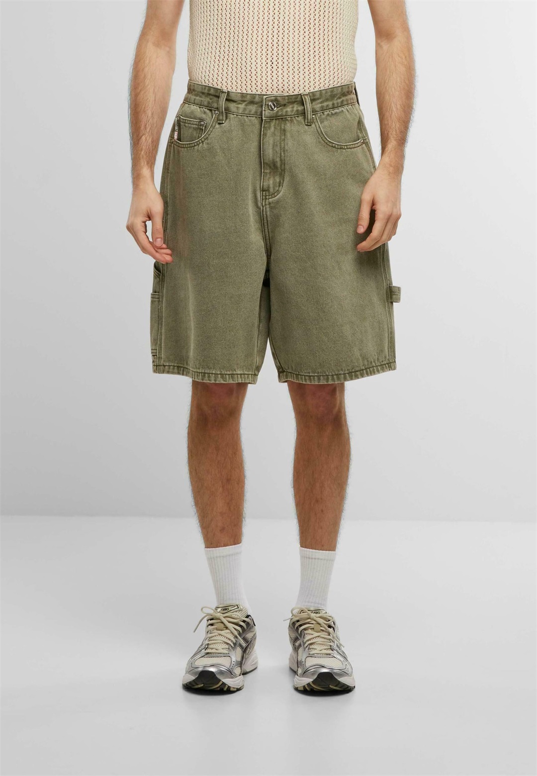 Another Cotton Lab Jeans Shorts - green/grün