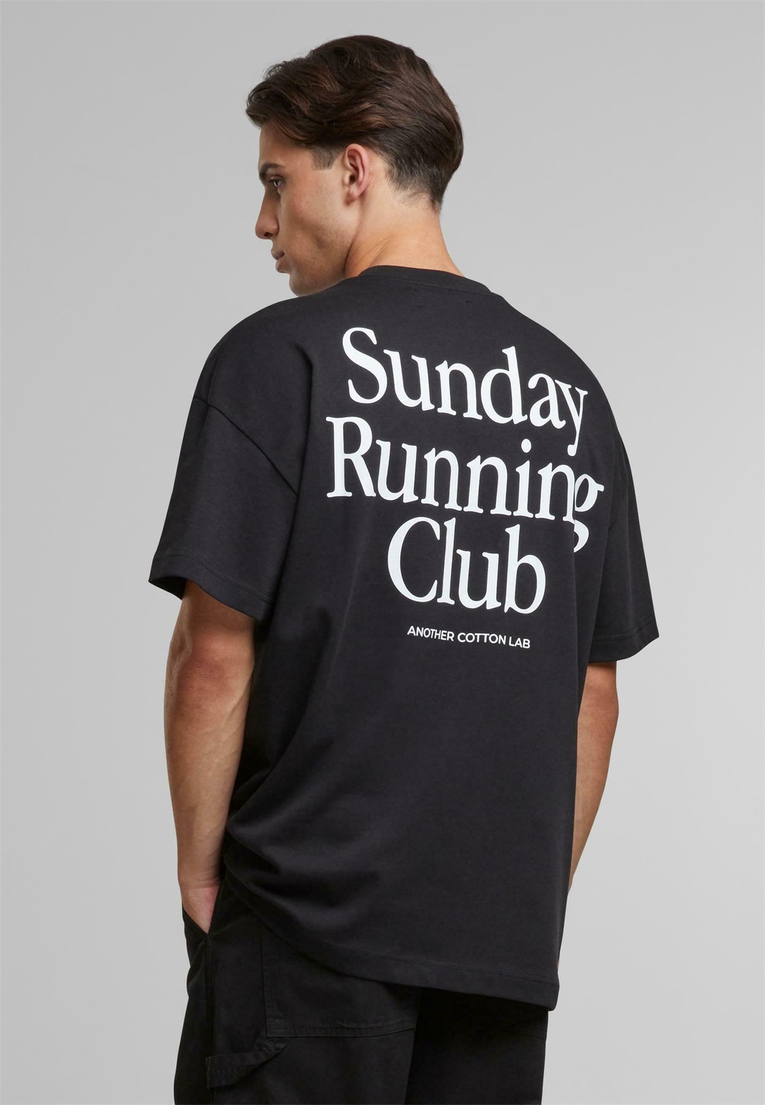 Another Cotton Lab SUNDAY RUNNING CLUB - T-Shirt print - black/schwarz