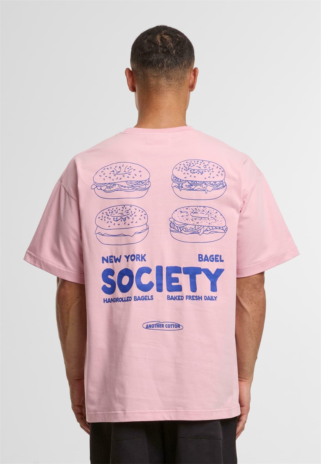 Another Cotton Lab BAGEL SOCIETY - T-Shirt print - pink