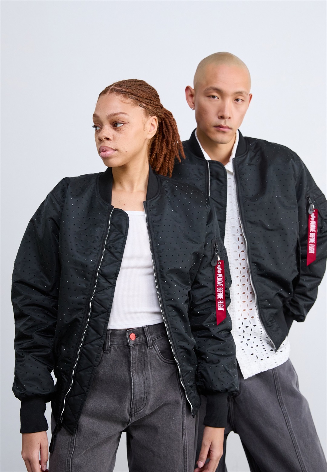 Alpha Industries CRYSTAL UNISEX - Bomberjacke - black/schwarz