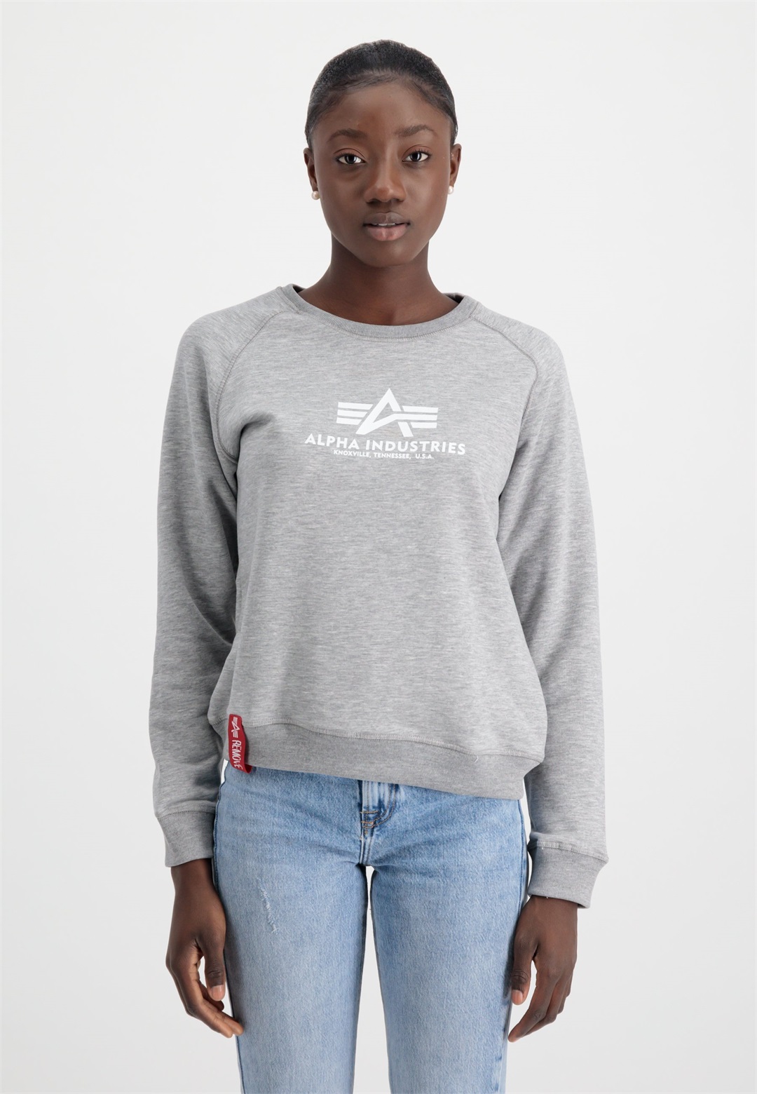 Alpha Industries NEW - Sweatshirt - grey heather/grau