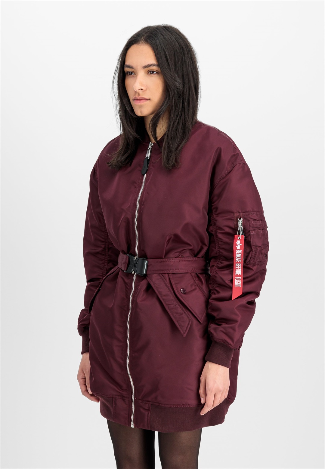 Alpha Industries Wintermantel - dark cherry/dunkelrot