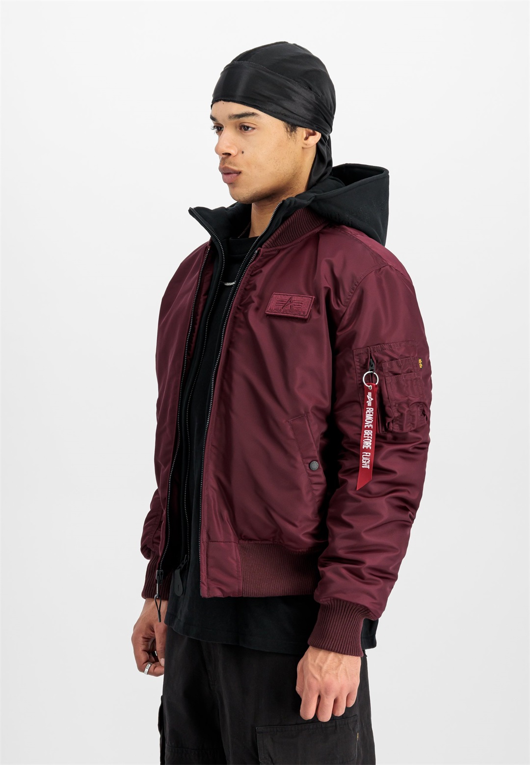 Alpha Industries Bomberjacke - dark cherry/bordeaux