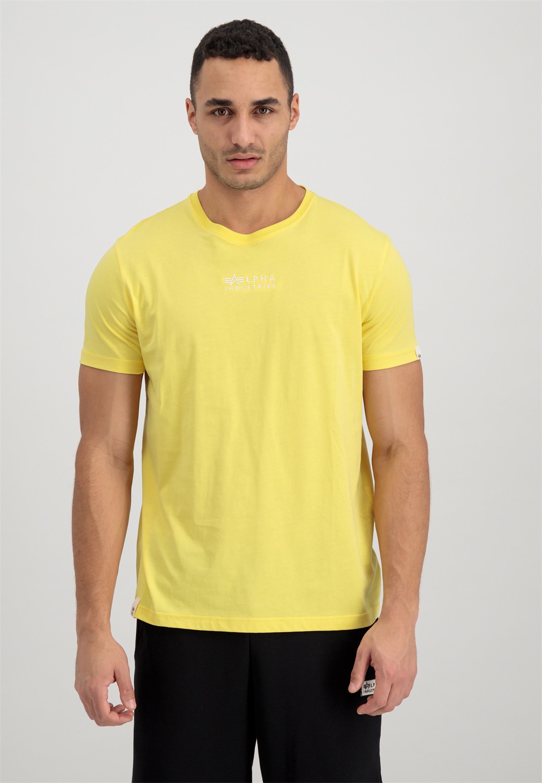 Alpha Industries T-Shirt print - yellow/gelb