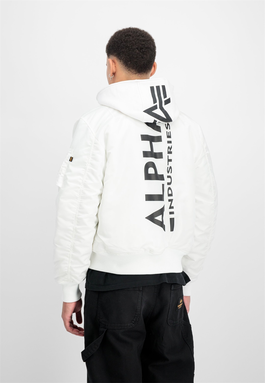 Alpha Industries UNISEX - Bomberjacke - white/black/weiß