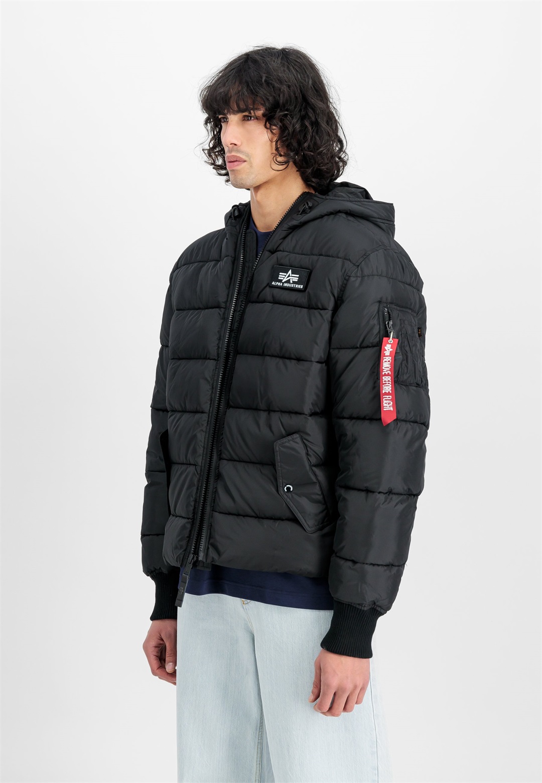 Alpha Industries Winterjacke - black/schwarz
