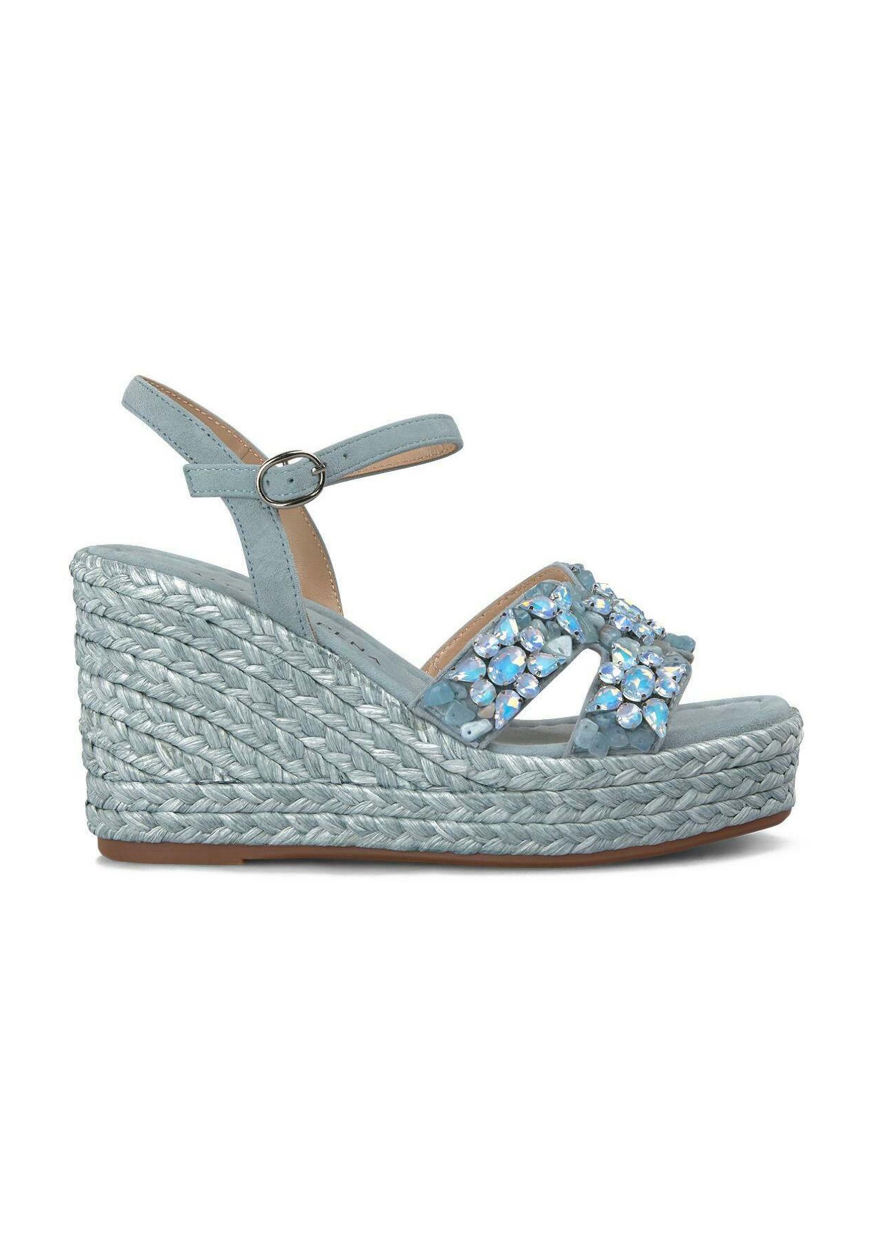 Alma en Pena Espadrille - azul jaspeado/blau-meliert