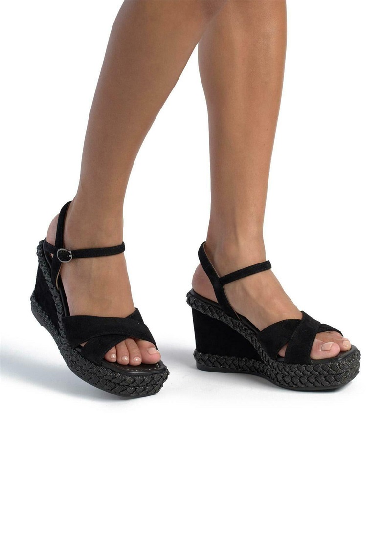 Alma en Pena Plateausandalette - black/schwarz