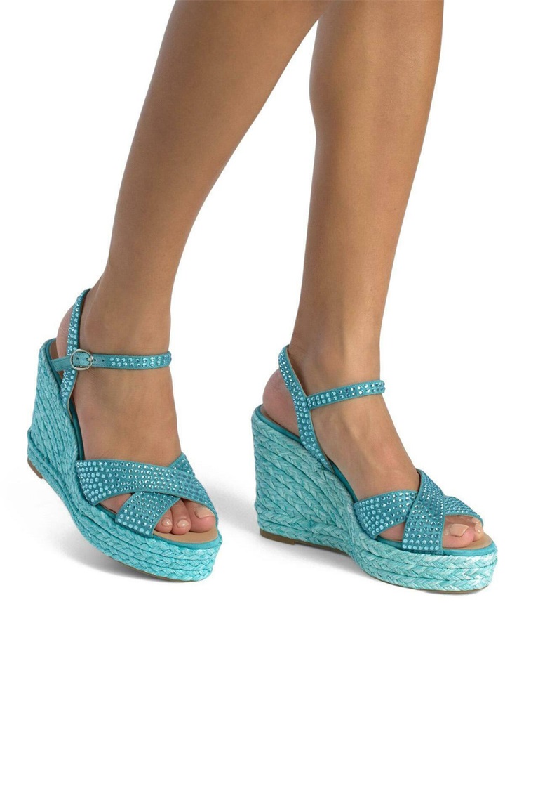 Alma en Pena Plateausandalette - turquesa/türkis