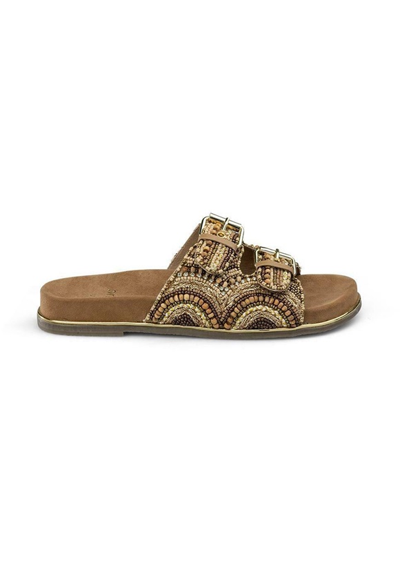 Alma en Pena Pantolette flach - camel