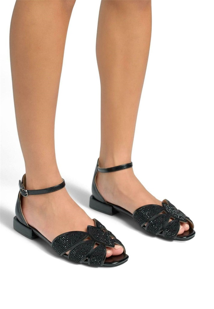 Alma en Pena Schaftsandale - black/schwarz