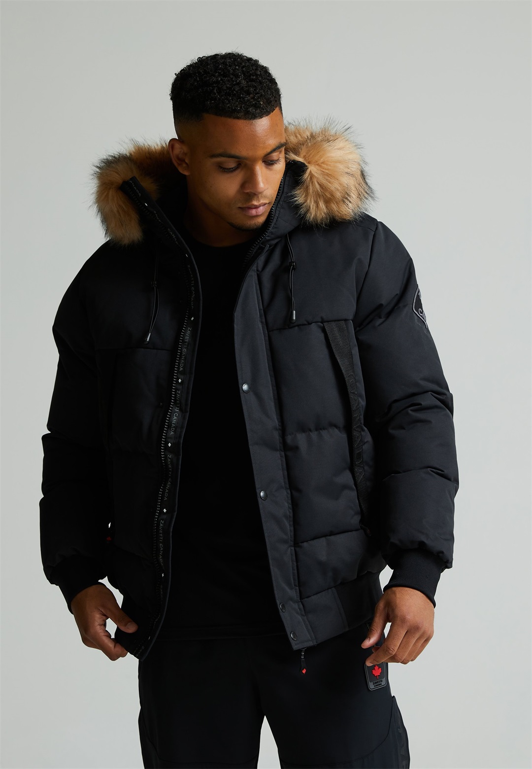 Zavetti Canada ZAVETTI CANADA AYLMER BOMBER PARKA JACKET - Winterjacke - jet black/schwarz
