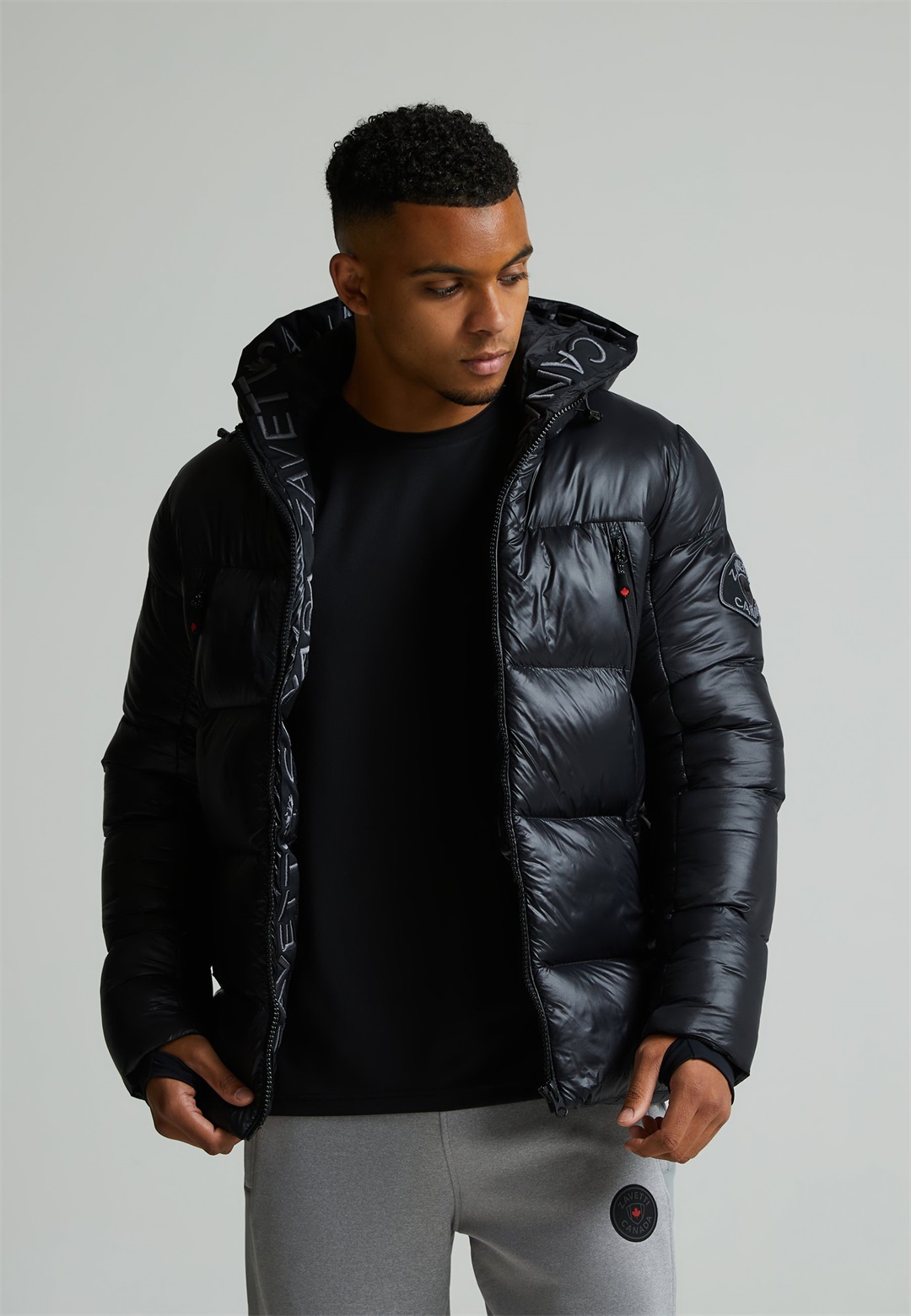 Zavetti Canada ZAVETTI CANADA MALVINI SUS 2.0 SHINY PUFFER JACKET - Winterjacke - jet black/schwarz