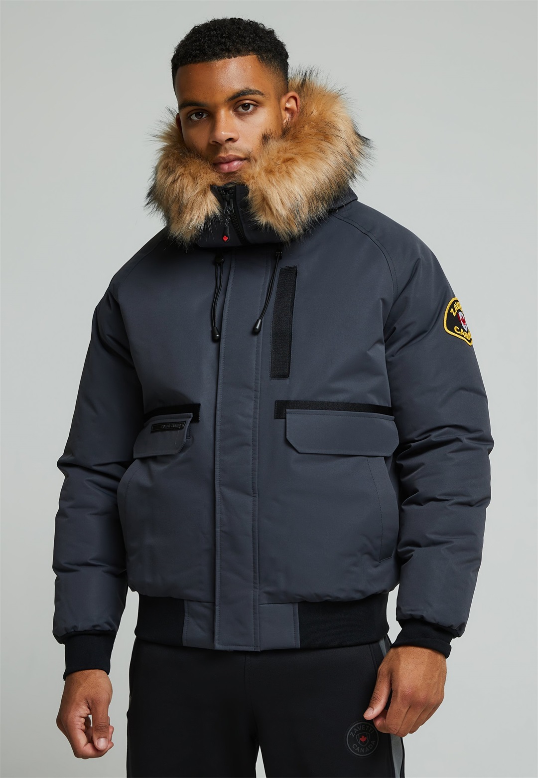 Zavetti Canada ZAVETTI CANADA ABELLI 2.0 HOODED BOMBER JACKET - Winterjacke - asphalt/grau