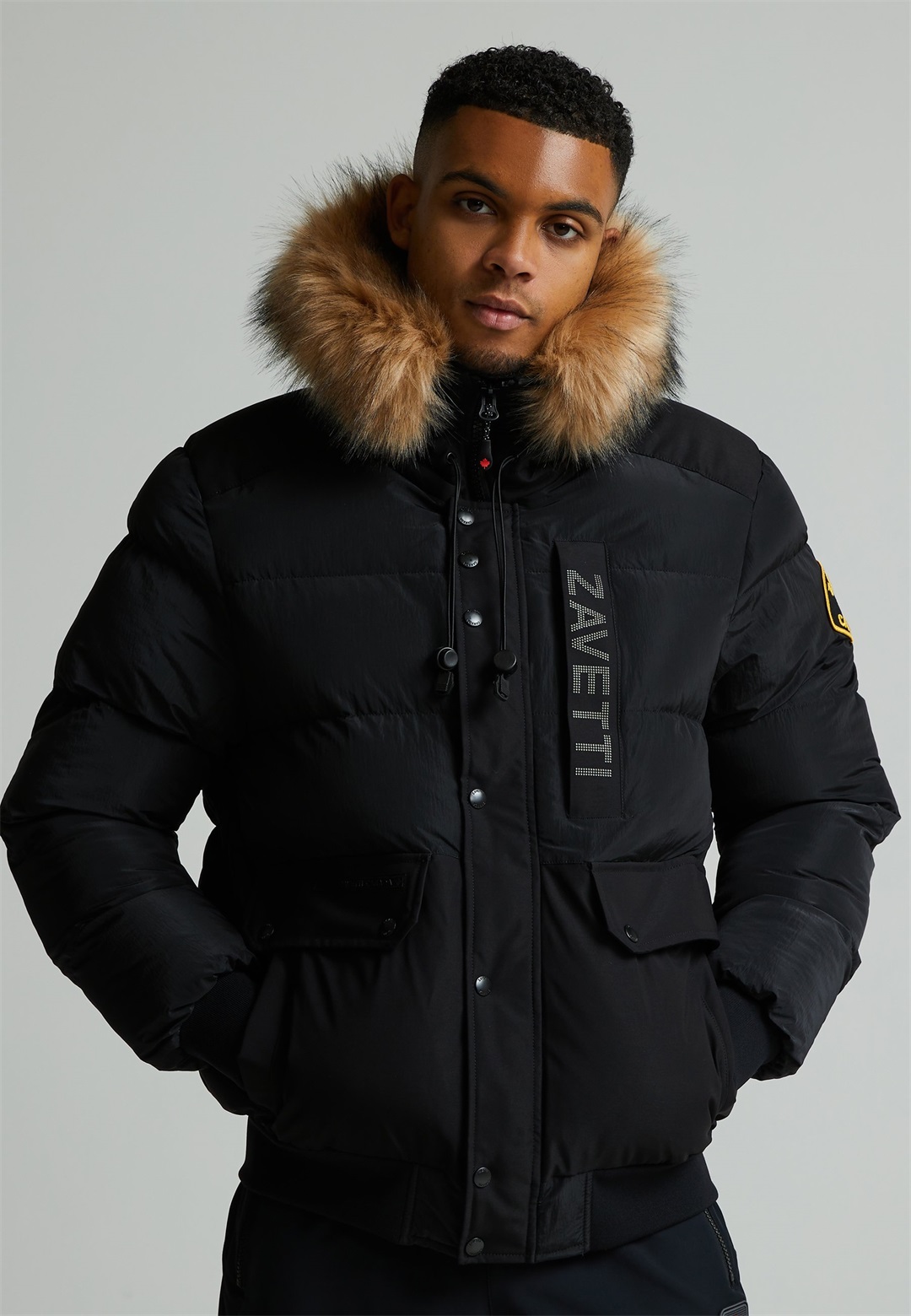 Zavetti Canada ZAVETTI CANADA DERATTI BOMBER PARKA JACKET - Winterjacke - jet black/schwarz