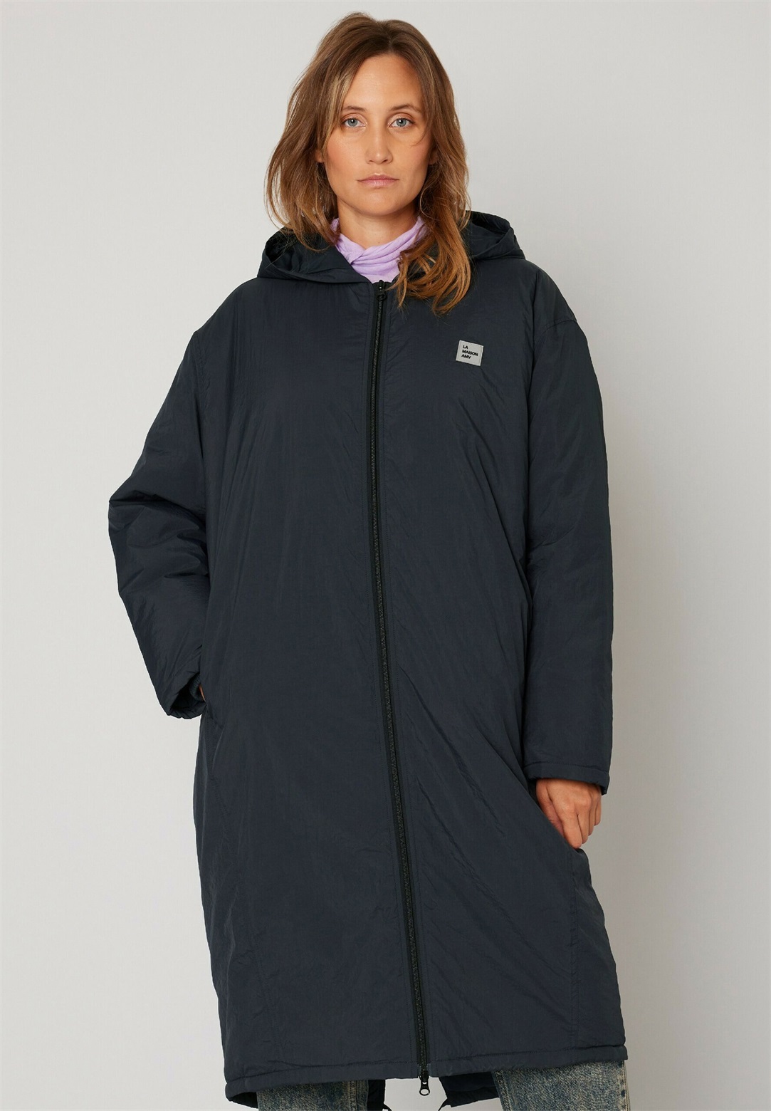 American Vintage Wintermantel - carbone/anthrazit