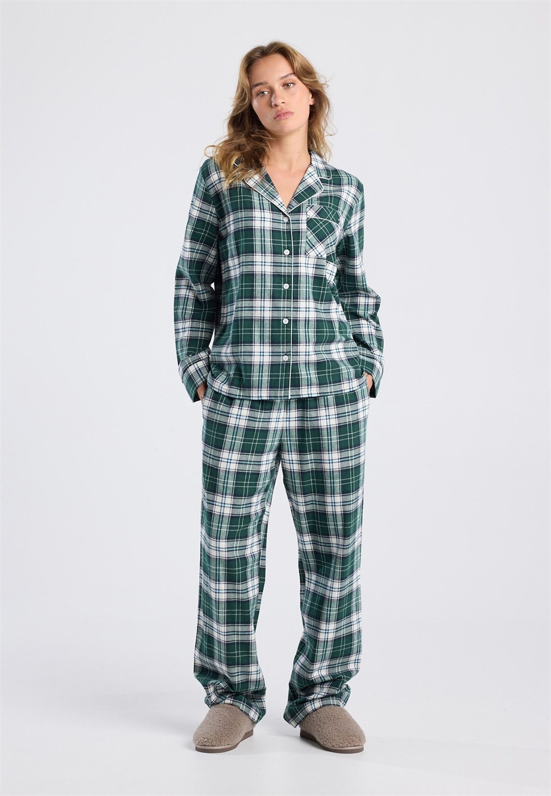 America Today SET - Nachtwäsche Set - green/grün