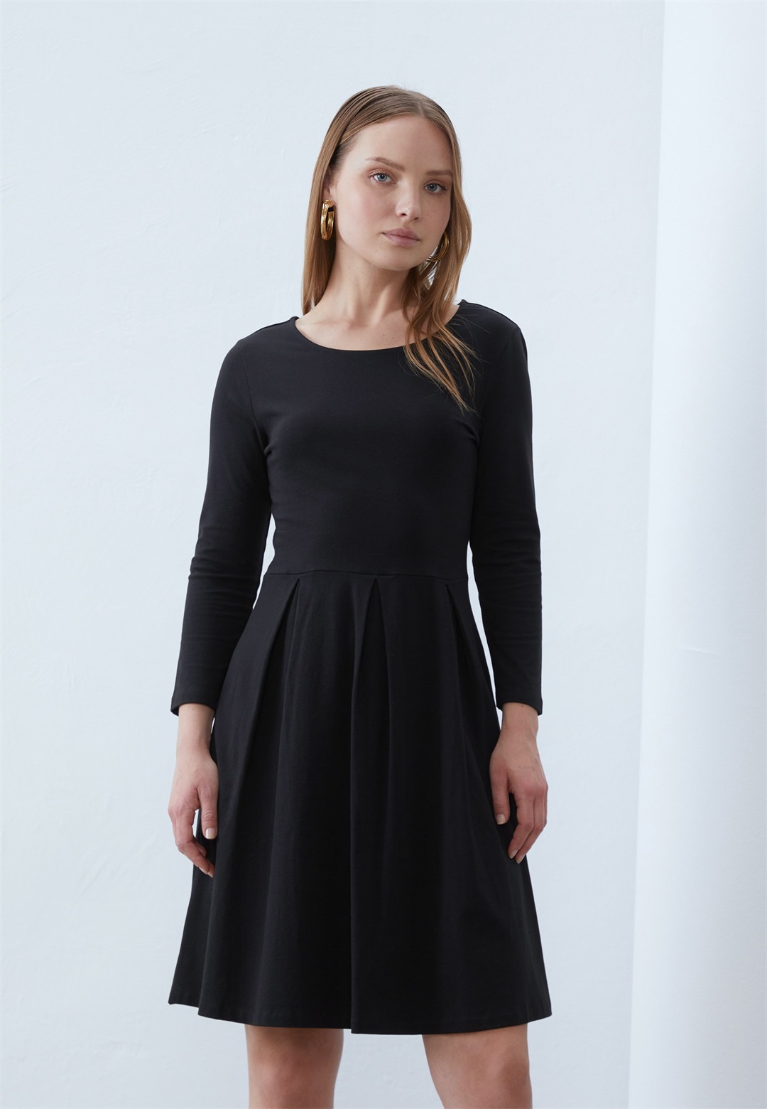 Anna Field Jerseykleid - black/schwarz