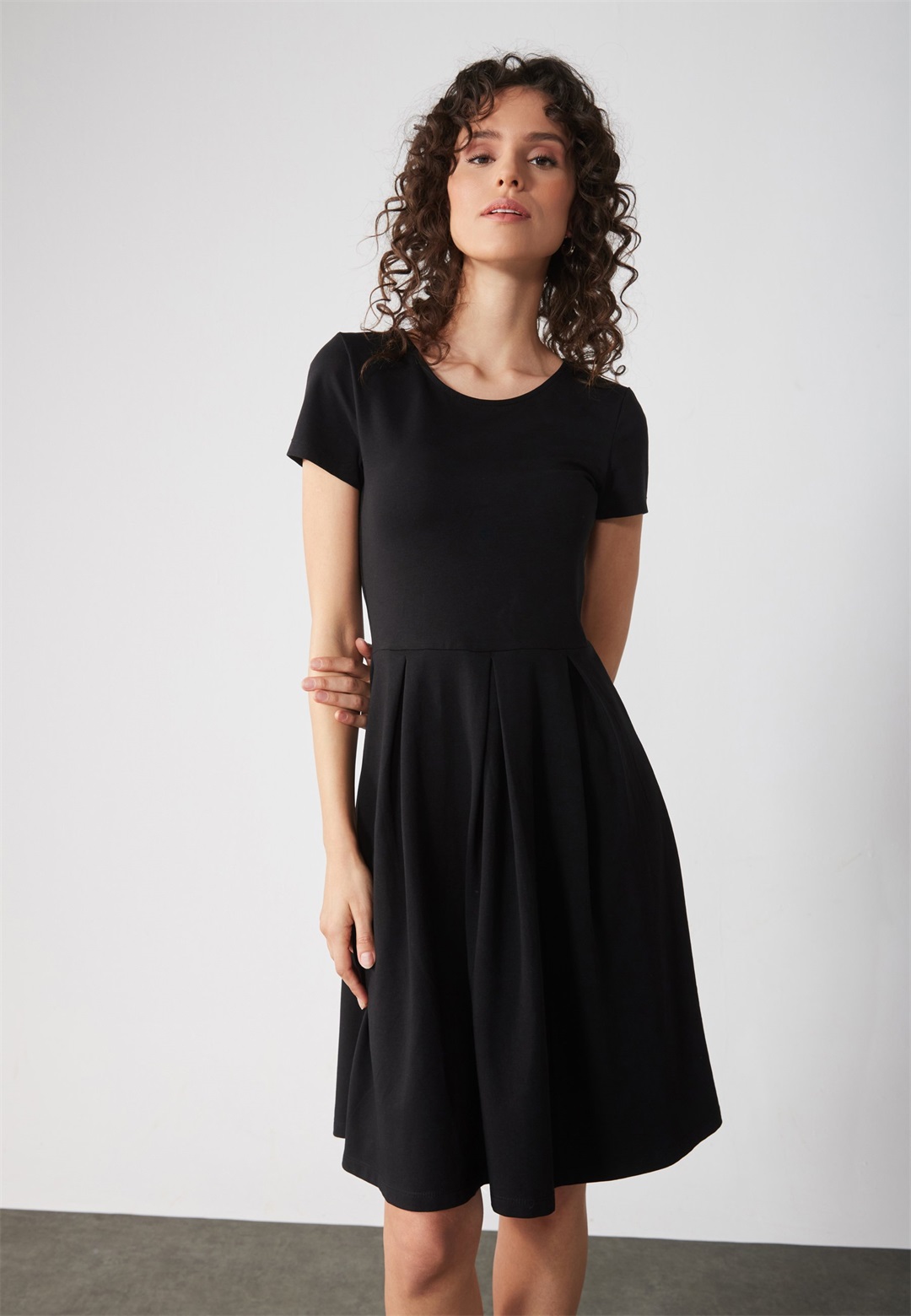 Anna Field Jerseykleid - black/schwarz