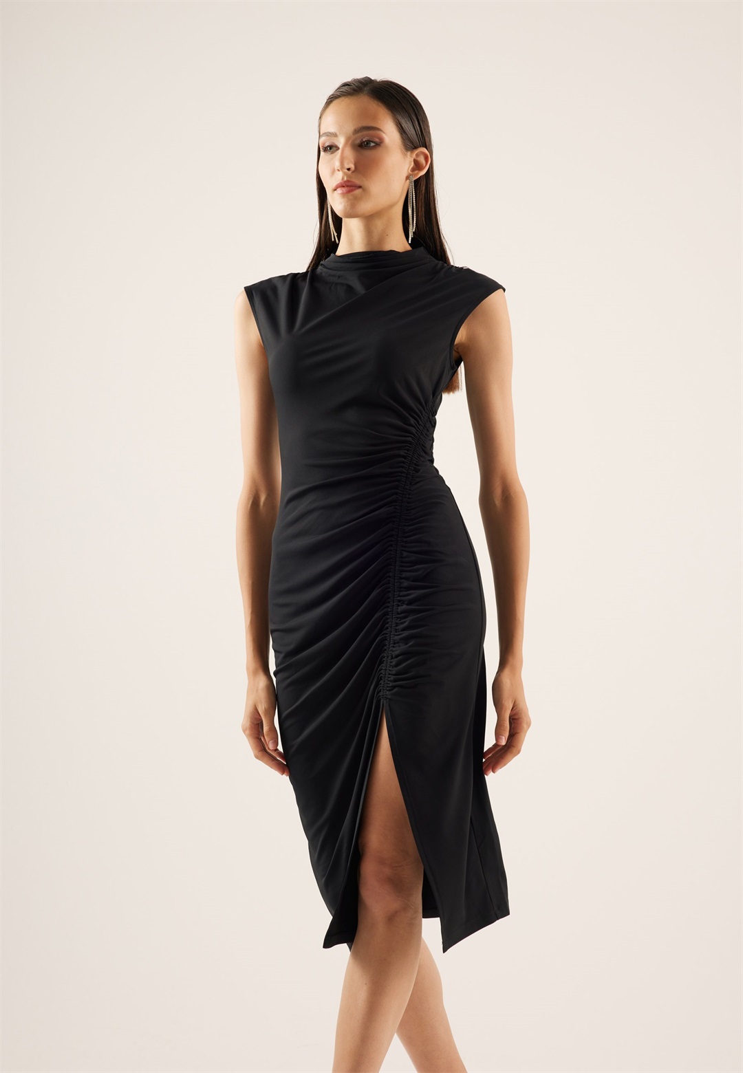 Anna Field Jerseykleid - black/schwarz