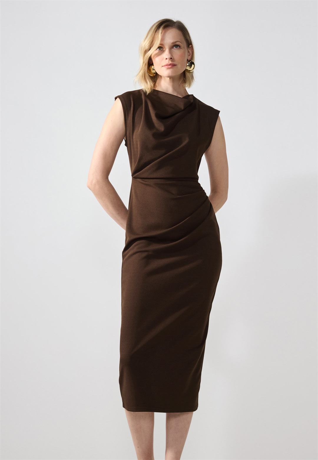 Anna Field Jerseykleid - chocolate/dunkelbraun