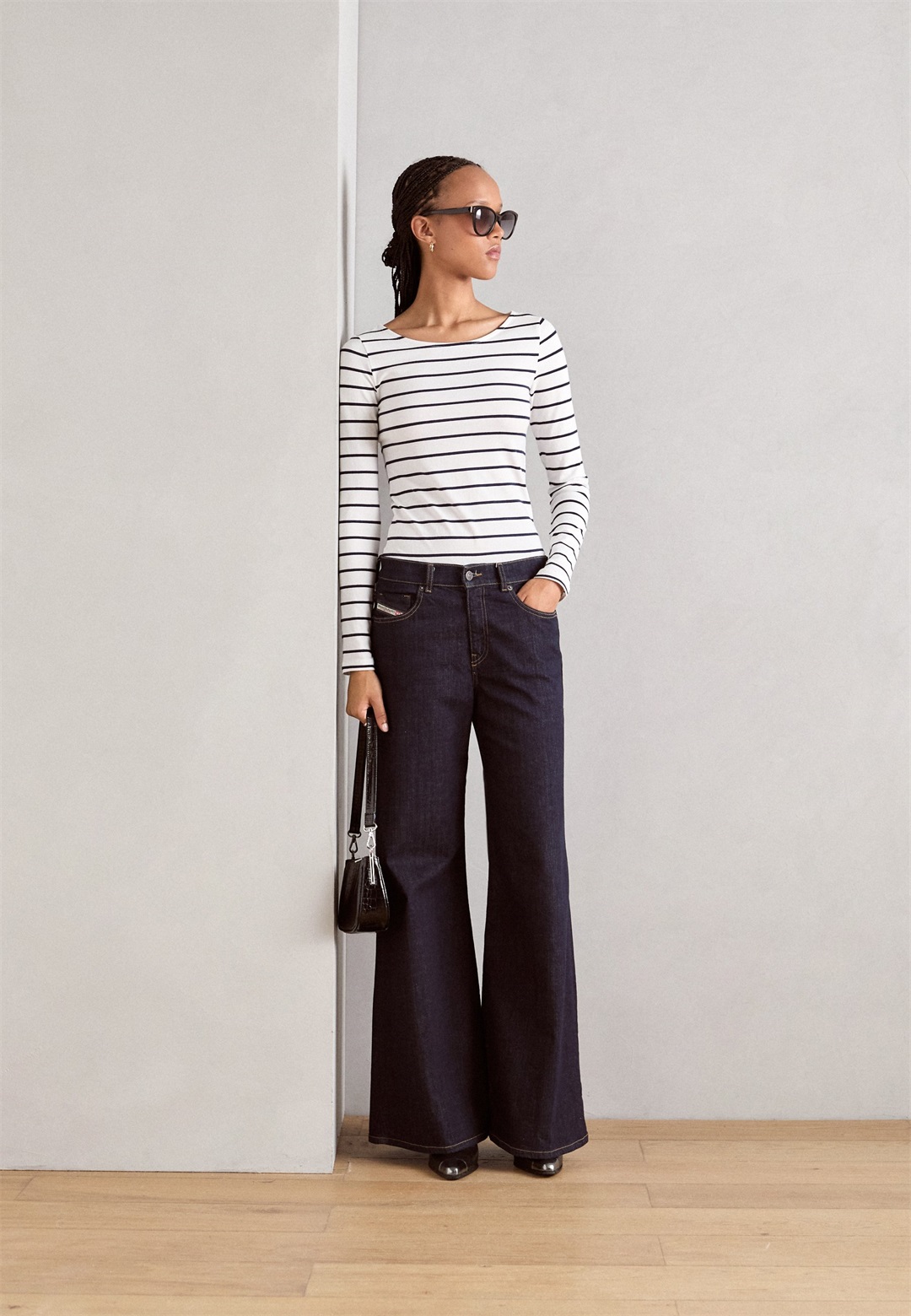 Anna Field 2 PACK - Langarmshirt - white/navy/weiß