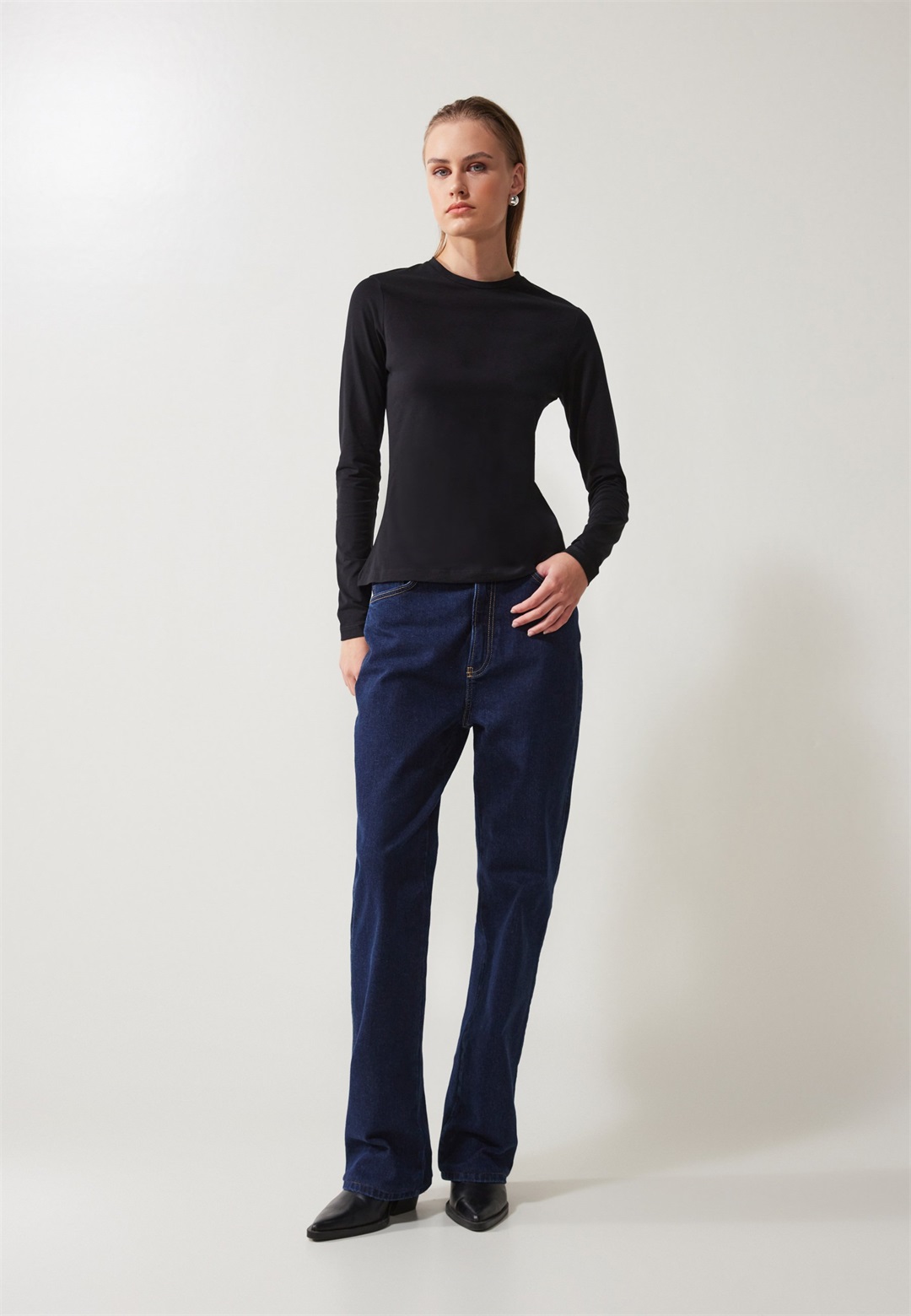 Anna Field 2 PACK - Langarmshirt - white/black/weiß