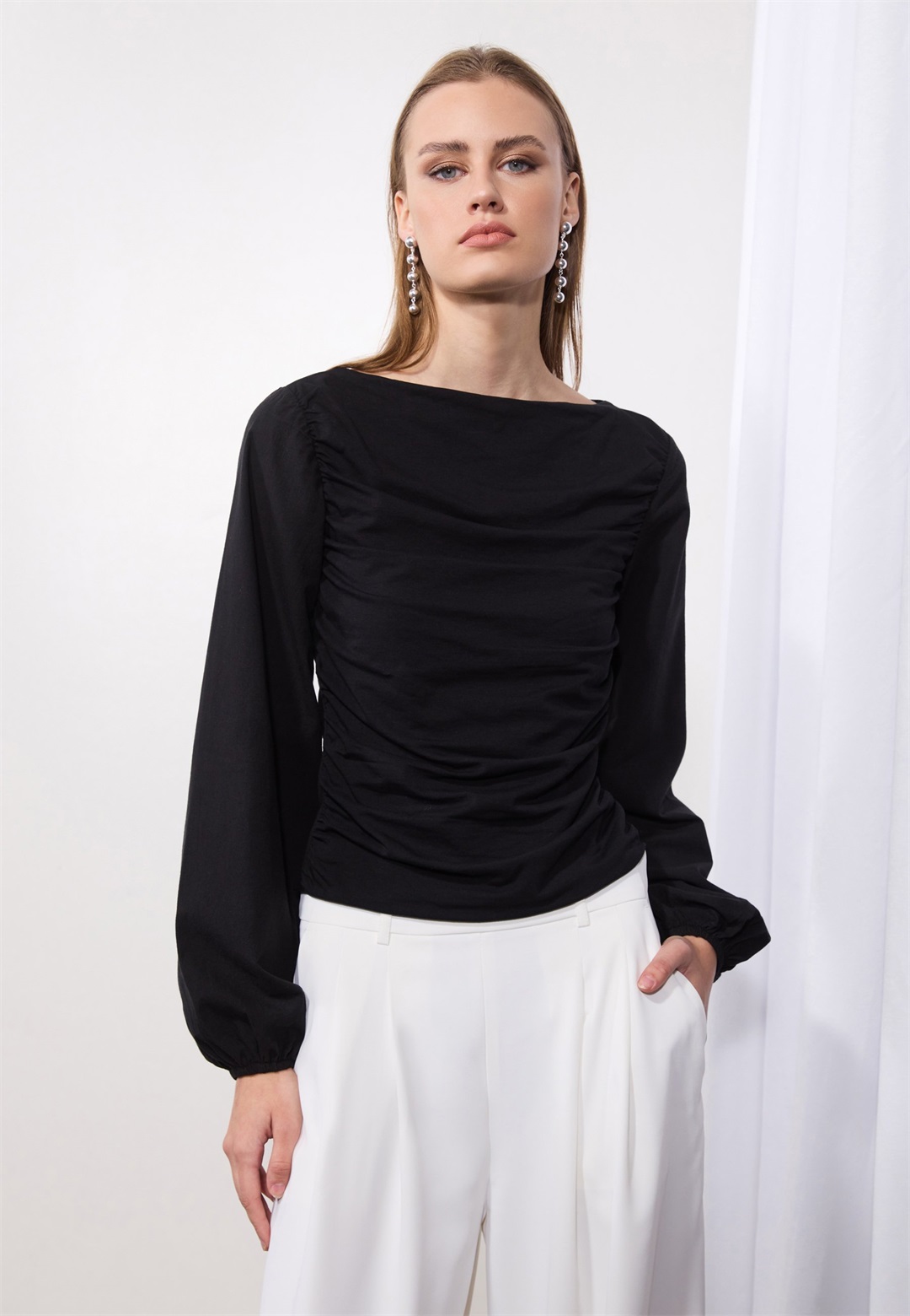 Anna Field Langarmshirt - black/schwarz