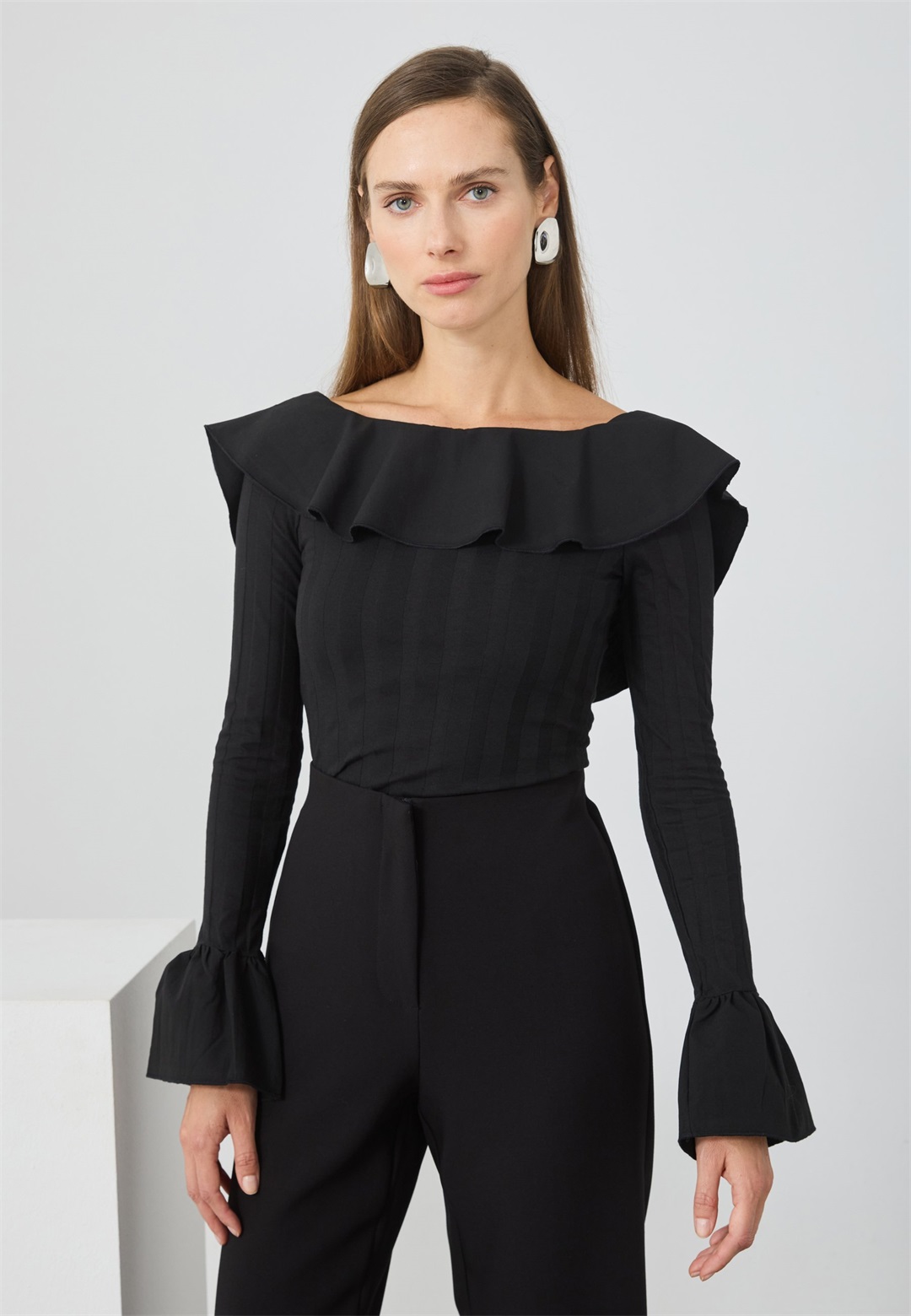 Anna Field Langarmshirt - black/schwarz