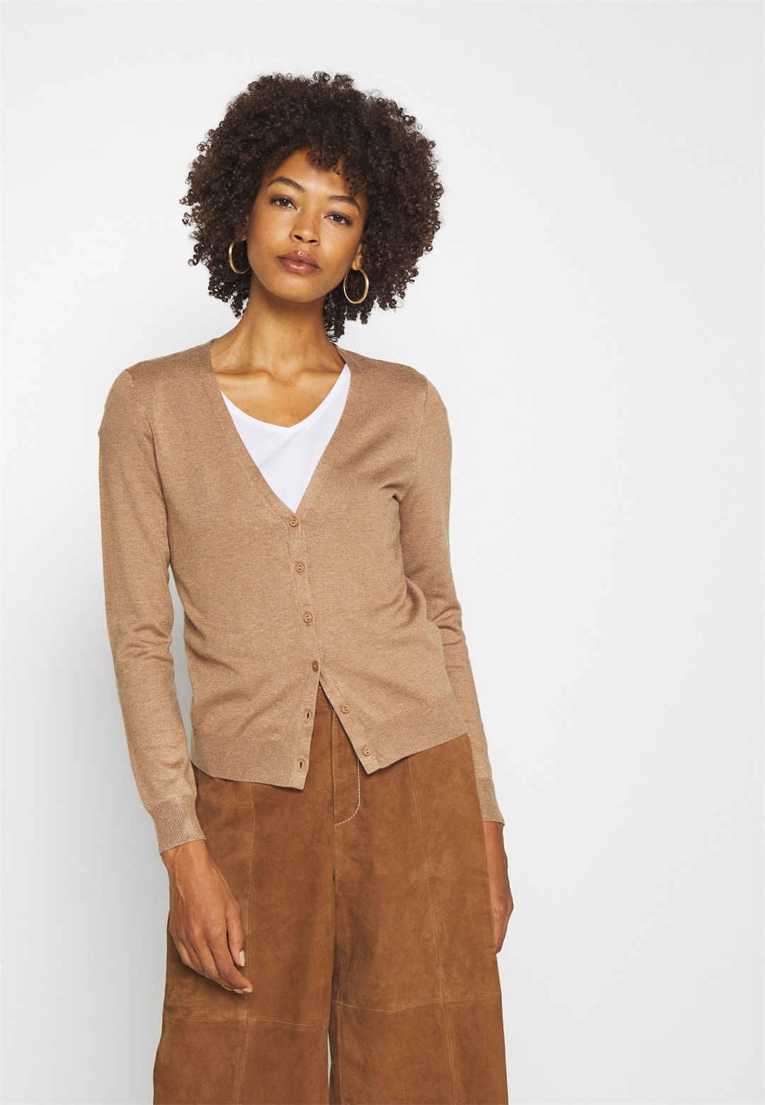 Anna Field Strickjacke - camel