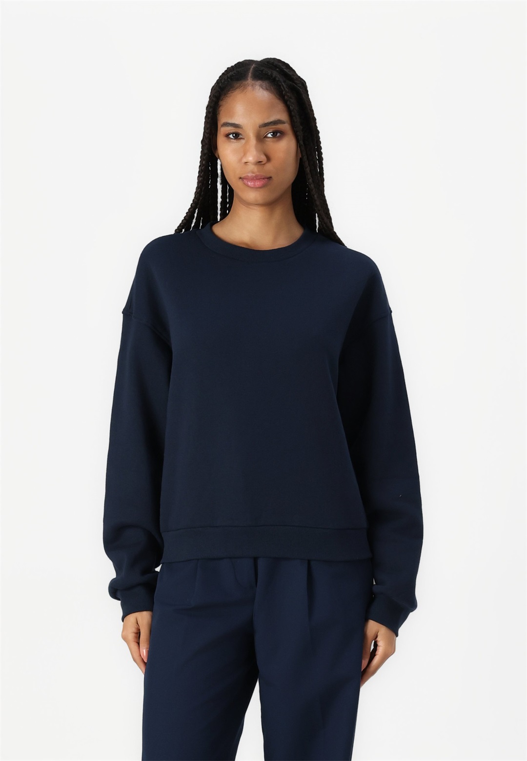 Anna Field BASIC CREW NECK - Sweatshirt - dark blue/dunkelblau